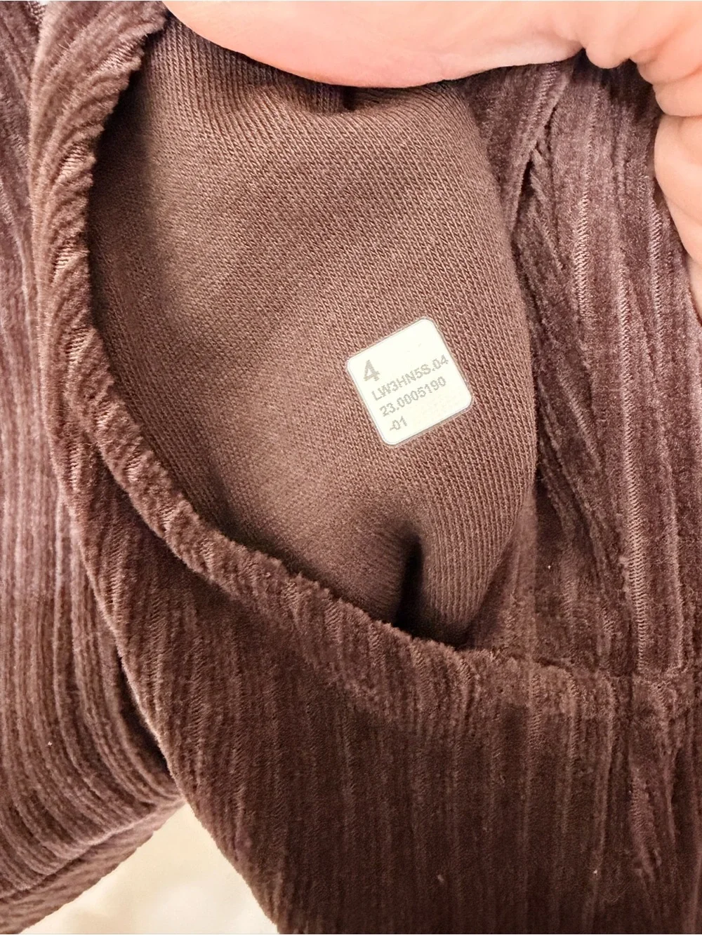 lululemon athletica Ribbed Full-Zip Jacket in Deep Brown